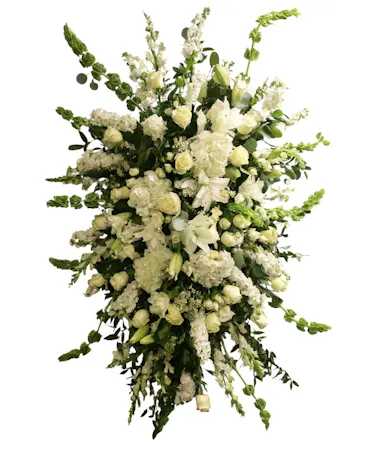 Abundant Classic White Standing Spray in Boston, MA