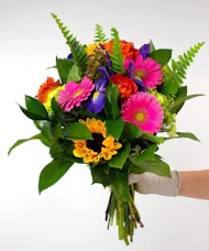 Bright Colors Fresh Cut Wrapped Bouquet