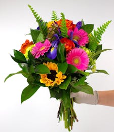 Bright Colors Fresh Cut Wrapped Bouquet