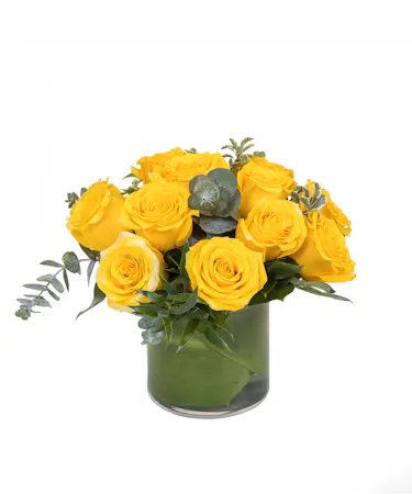 Sunny Yellow Roses in Boston, MA