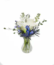 Blue & White Oversized Bud Vase