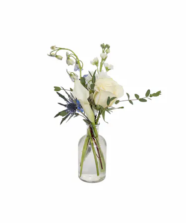 Blue & White Petite Bud Vase in Boston, MA!