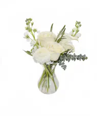 White Oversized Bud Vase