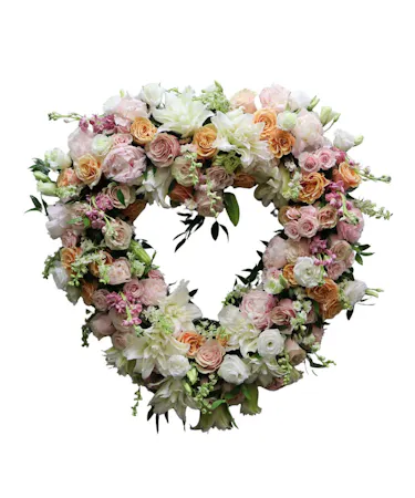 Peaceful Pastel Open Heart in Boston, MA