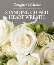 Standing Closed Heart Wreath - Designer's Choice