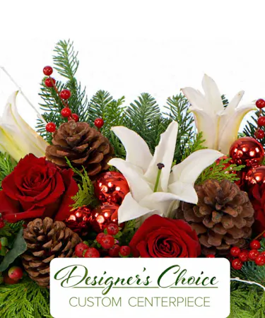 Christmas Holiday Centerpiece - Designer's Choice in Boston, MA