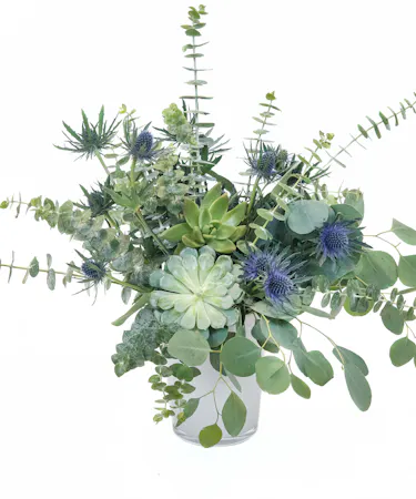 Eucalyptus & Succulent Floral Arrangement 