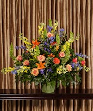 Glowing Tribute Funeral Basket