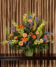 Glowing Tribute Funeral Basket