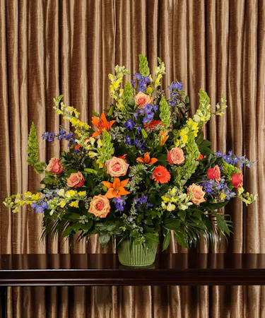 Glowing Tribute Funeral Basket