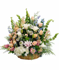 Meadow of Memories Funeral Basket