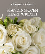 Standing Open Heart Wreath - Designer's Choice
