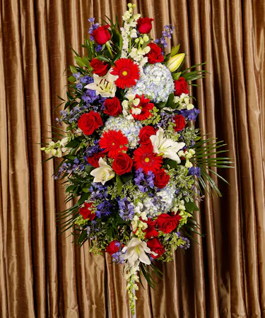 Patriotic Standing Spray, Boston, MA