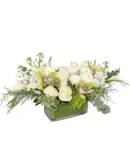 White Rectangular Centerpiece