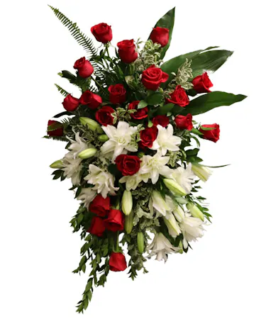 Red Rose & Lily Spray in Boston, MA