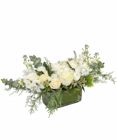 Winter White Centerpiece in Boston, MA