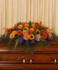 Vibrant Half Casket Cover