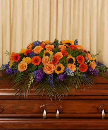 Vibrant Half Casket Cover